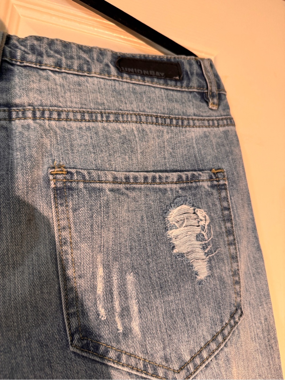 UnionBay Light Blue Distressed Girlfriend Jeans Size 13 - Picture 10 of 10
